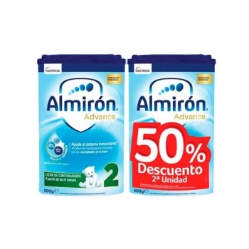 Almiron advance 2 800 g 2 u pronutra  polvo pack ahorro 50%