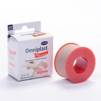 Esparadrapo omniplast tejido carne 5 m x 2,5 cm