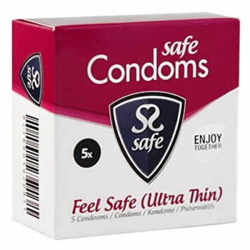 Preservativos Sensación Segura Ultra Fino (5 uds) Safe 20411