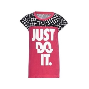 Camiseta de Manga Corta Infantil Nike  848-A72  Rosa