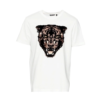 Camiseta Blanca Estampado Tigre