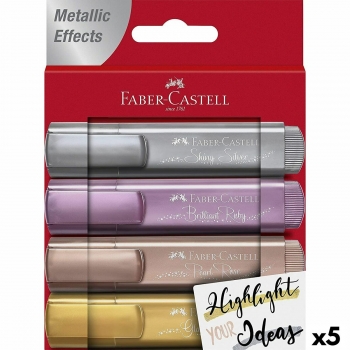 Set de Marcadores Faber-Castell metálico 4 Piezas 5 Unidades (5-12 mm)