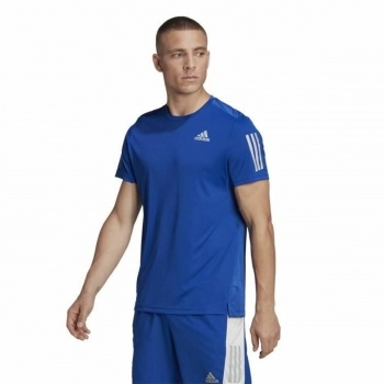 Camiseta Deportiva de Manga Corta Adidas Azul (S)