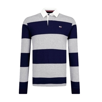 Polo Iconic Block Stripe Rugby Azul