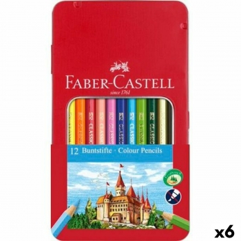 Lápices de colores Faber-Castell Multicolor (6 Unidades) 12 piezas