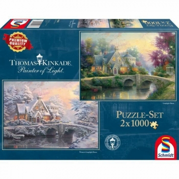 Puzzle Schmidt Spiele Iceland: Kirkjuffellsfoss  (2 x 1000 Piezas)