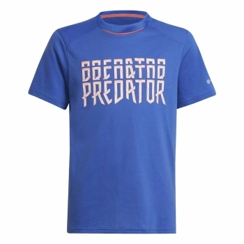Camiseta de Manga Corta Infantil Adidas Predator Azul