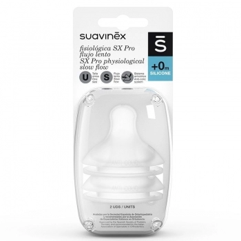 Suavinex tetina silicona fisiologica xs pro flujo s 2u
