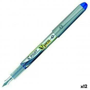 Boligrafo de tinta líquida Pilot V Pen Desechable Pluma de Caligrafía Azul Acero