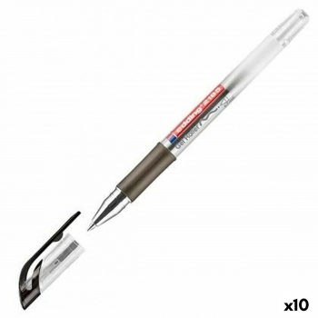 Bolígrafo Roller Edding 2185 Negro 0,7 mm (10 Unidades)