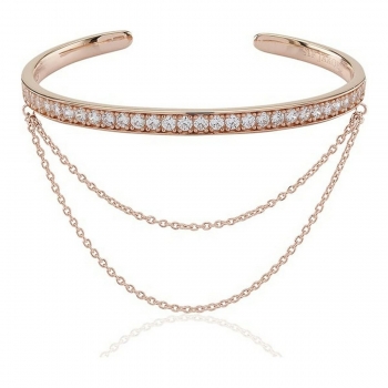 Pulsera Mujer Sif Jakobs BG006-CZ-RG Rosa Plata de ley (16 cm)