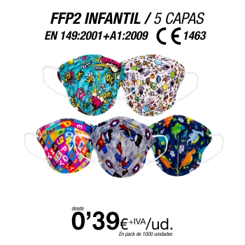 Mascarillas para Niños FFP2 Surtido Mascarillas para Niños FFP2 Surtido