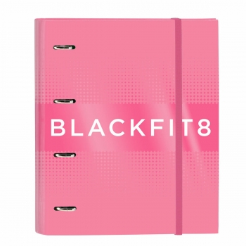 Carpeta de anillas BlackFit8 Glow up A4 Rosa (27 x 32 x 3.5 cm)