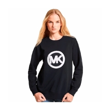 Sudadera Logo Charm Cotton Terry Black Sudadera Logo Charm Cotton Terry Black