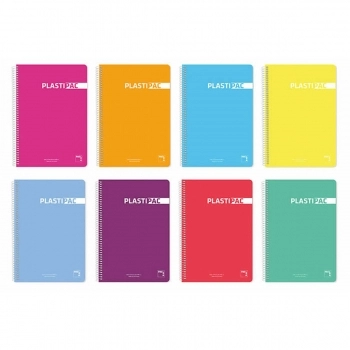 Cuaderno Pacsa Plastipac Multicolor 80 Hojas Cuarto (5 Unidades)