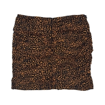 Minifalda Print Leopardo Naranja