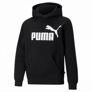 Sudadera con Capucha Niño Puma Essentials Big Logo Negro