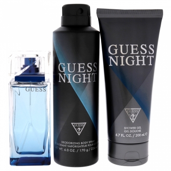 Set Guess Night Men 100ml + Deodorizing Body Spray 226ml + Shower Gel 200ml