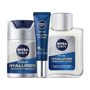 Nivea Men Hyaluron Crema Antiedad 50ml + Contorno 15ml + After Shave 100ml
