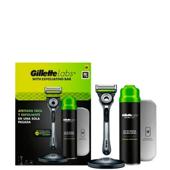 Set Gillette Labs Maquinilla de Afeitar + Gel de Afeitar 198ml + Estuche