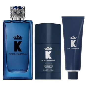 Set K by Dolce & Gabbana 100ml + Stick Déodorant 75g + Shower Gel 50ml