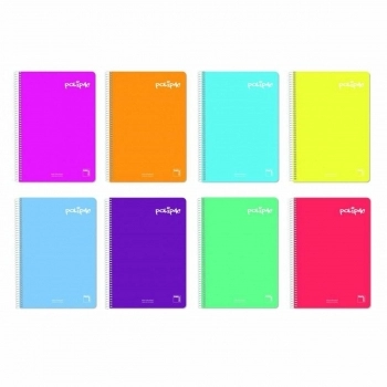 Cuaderno Pacsa Polipac Multicolor 80 Hojas Din A4 (5 Unidades)