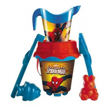 Cubo de Playa Unice Toys Spiderman Multicolor (18 cm)