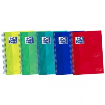 Cuaderno Oxford Multicolor A5 + 120 Hojas (5 Unidades)