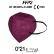 Pack 20 uds FFP2 Color Granate
