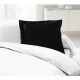 Funda de almohada Lovely Home Negro (63 x 63 cm)