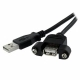 Cable USB Startech USBPNLAFAM2          Negro 60 cm