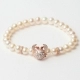 Pulsera Mujer Lancaster JLA-BR-CRAB-2-WH Blanco Plata de ley 16 mm Rosado