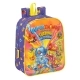 Mochila Escolar SuperThings Guardians of Kazoom Morado Amarillo (22 x 27 x 10 cm