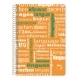 Cuaderno Pacsa Naranja 80 Hojas Din A4 (4 Unidades)
