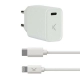 Cargador USB Iphone KSIX Blanco