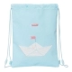 Bolsa Mochila con Cuerdas Safta Ship Azul (26 x 34 x 1 cm)